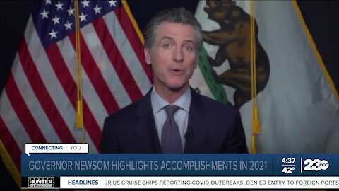 Gov. Gavin Newsom highlights 2021 accomplishments