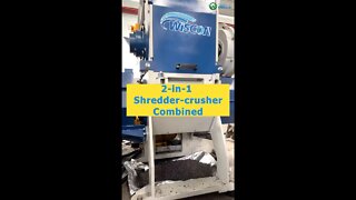 2-in-1 Shredder-crusher combined #Shorts #shredding #crushing #shreddingmachine