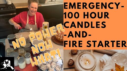 Alaska Power Outages | Winter prepping for emergency | 100 hour emergency Candles and fire starters