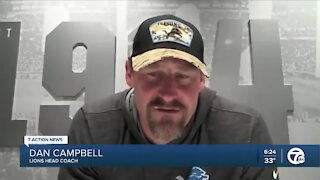 Dan Campbell: 'I was spent' after postgame celebration