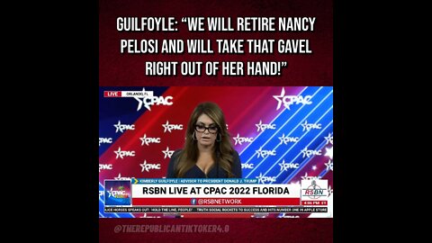 @kimguilfoyle: “We will retire Nancy Pelosi!”