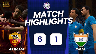 AS Roma vs India | 6-1 Thriller Highlights | E-Football 2024