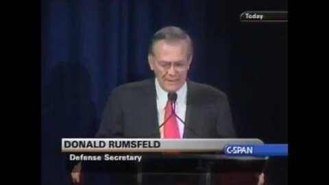 September 10th, 2001 - RUMSFELD - 'We cannot track 2.3 TRILLION dollars'