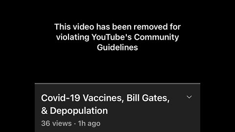 YouTube Censored Me