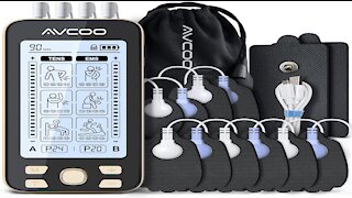 AVCOO 4 Channel Tens Ems Muscle Stimulator