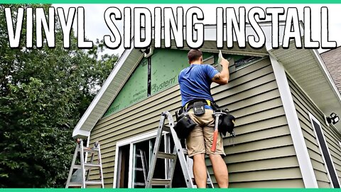 Installing Vinyl Siding on our 14x14 Home Addition