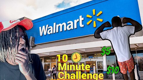 We Got Kicked Out Doing The 10 Minute Challenge In Walmart ! 😢Vlog