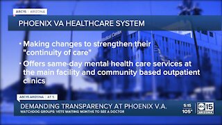 Veterans demanding transparency from Phoenix VA