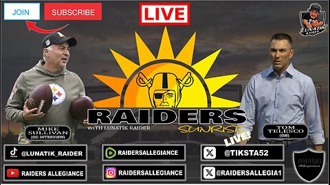 #RAIDERS SUNRISE LIVE W/ LUNATIK RAIDER: NEW GM & OC INTERVIEW