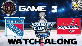 Watch Along Live GM#3 Rangers Vs. Capitals 2024 Stanley Cup Playoffs Eastern 1st Round Game With Us!