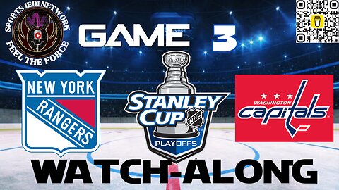 Watch Along Live GM#3 Rangers Vs. Capitals 2024 Stanley Cup Playoffs Eastern 1st Round Game With Us!