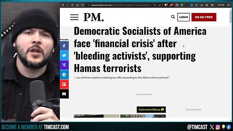 Democrats Socialists COLLAPSING, Organization Facing MASS LAYOFFS After Supporting Hamas BACKFIRES