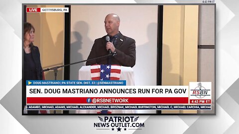 🔴 WATCH LIVE | Patriot News Outlet | Sen. Doug Mastriano Announces Bid for PA. Gov.