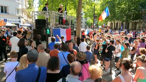 Marche nationale pour les libertés place du Palais Royal à Paris le 02-07-2022 - Vidéo 14