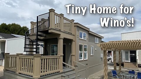 Solar Powered Tiny House Tour, Tony Home Perfect for Wino's. Park Model by Silvercrest. tiny home