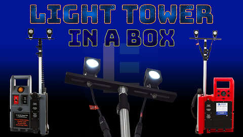 LED Light Tower In A Box - Portable Telescoping Lighting!