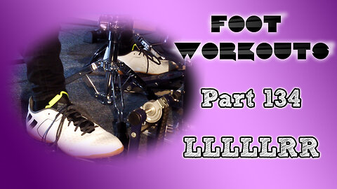 Drum Exercise | Foot Workouts (Part 134 - LLLLLRR) | Panos Geo