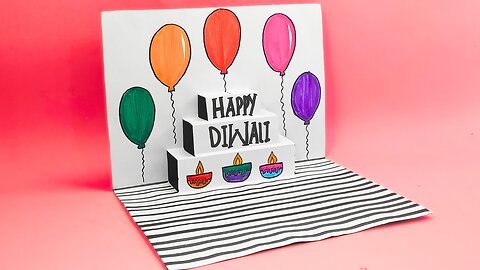 Diwali Pop up Card | DIY Diwali Pop up Card | Diwali Popup Greeting Card
