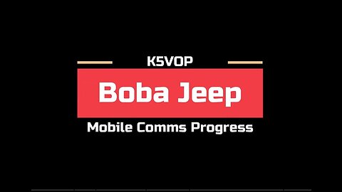 Progress on my Boba Jeep XJ Mobile EmComm