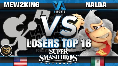 Mew2King (Game & Watch) vs Nalga (Donkey Kong) - Ultimate Top 16 - VA Esports Online Open