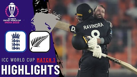 ENGLAND VS NEW ZEALAND, ICC CRICKET WORLD CUP MATCH#1, FULL HIGHLIGHTS