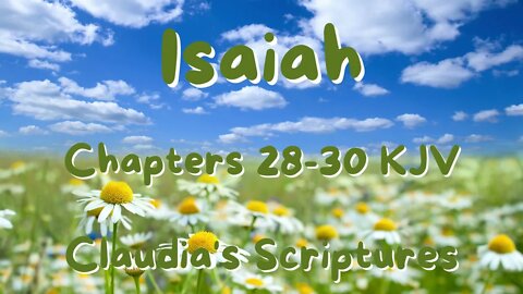 The Bible Series Bible Book Isaiah Chapters 28-30 Audio