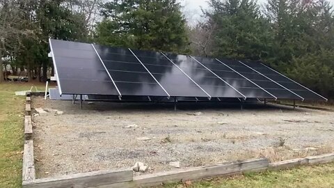 Brother and Sister Solar 14 KW Arrays, 25 degree angle, Ringoes NJ Part 1