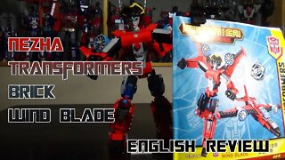 Video Review for the Nezha Transformers Brick Wind Blade