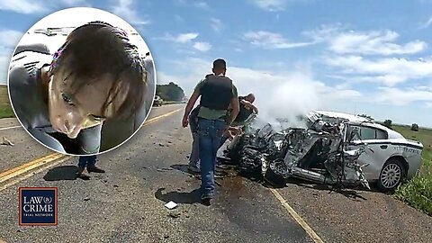 Bodycam: Handcuffed Suspect Steals Cop Car, Slams into Semi-Truck in Deadly Crash