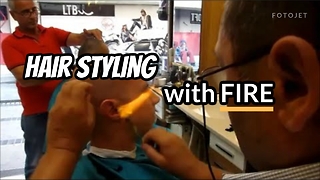 Styling Hair with FIRE