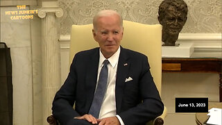 Biden smirks and stares, takes no questions as his handlers aggressively herd the press out of the room.