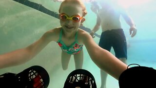 Riding the Water Jet Underwater