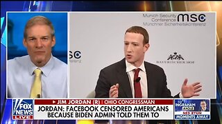 Rep Jim Jordan Exposes Facebook Censoring Americans Free Speech