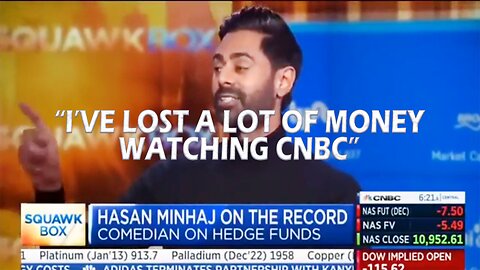 Hasan Minhaj SNAPS on CNBC While Talking Hedge Funds "I've Lost a Lot of Money Watching This Show"