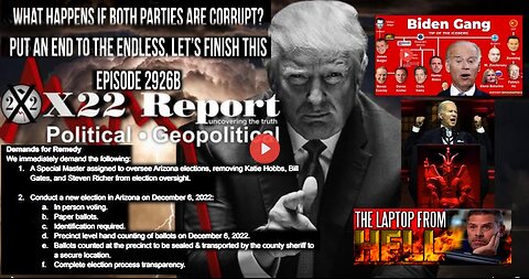 Ep. 2926b - What Happens If Both Parties Are Corrupt? Put An End To The Endless, Let’s Finish This