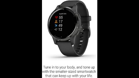 Garmin Vivoactive 4, GPS Smartwatch, Features Music, Body Energy Monitoring, Animated Workouts,...