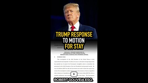 Trump RESPONSE to Motion for Stay #shorts