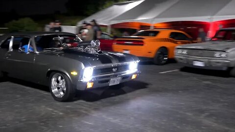 Muscle Car Burnout Competition After the Woodward Dream Cruise