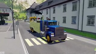 Car animation: engineering car simulation work to build wooden bridges, do you know all these cars?
