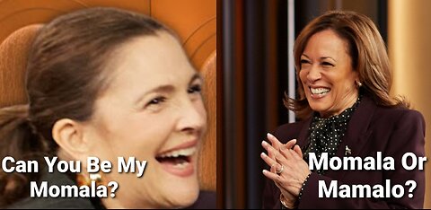 Drew Barrymore Cringe & Unhinged Request Asking Kamala To Be The Momala Of America