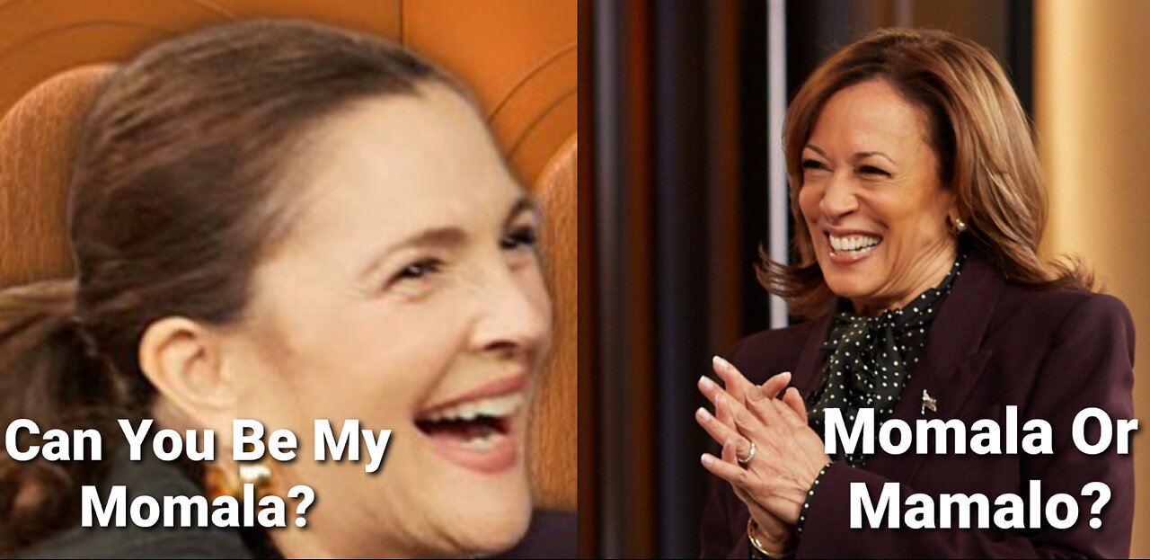 Drew Barrymore Cringe & Unhinged Request Asking Kamala To Be The Momala