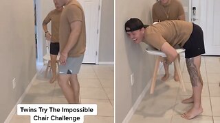 Twin masters the impossible chair challenge with ease