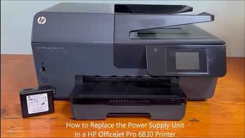 How to Replace the Power Supply Unit in a HP Officejet Pro 6830 Printer