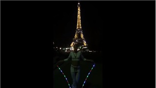 World's best jump roper performs in front of Eiffel Tower