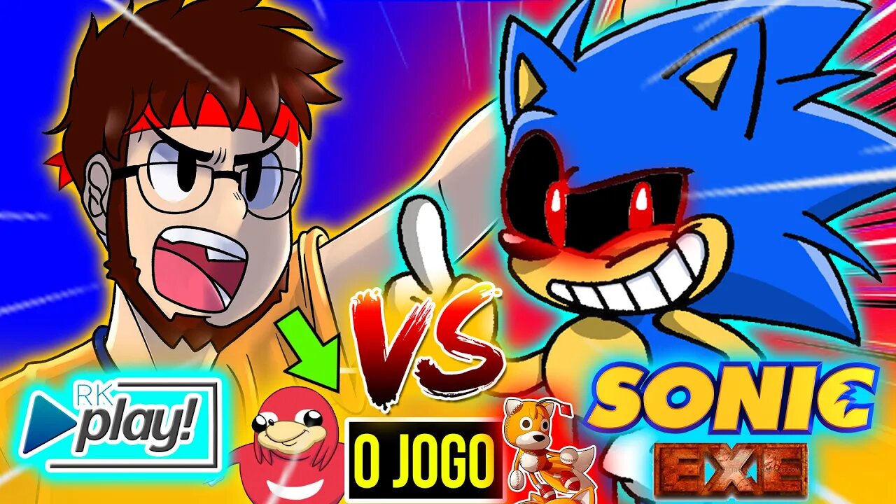 Video Game Rk VIREI um VIDEO GAME 😈| RK Play vs SONIC EXE O JOGO