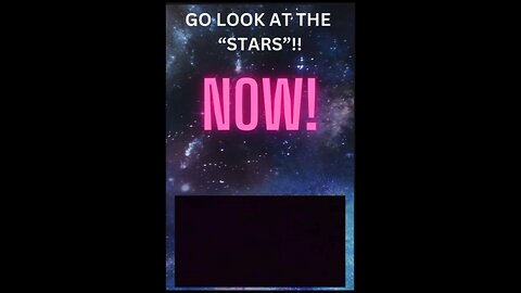 Go outside !! The stars are blinking red and blue and green!
