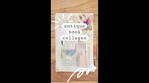 Antique Book Collages