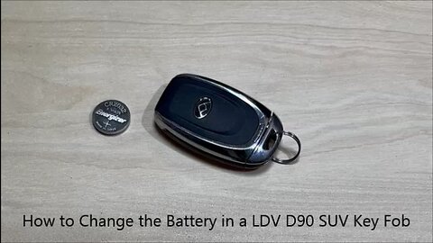 How to Change the Battery in a 2023 LDV D90 Key Fob