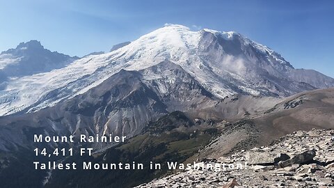 Glacier Overlook to 1st & 2nd Burroughs Mountains to Sourdough! | Mount Rainier National Park | 4K