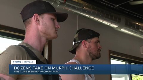 'When it gets tough, you gotta push through it': First Line Brewing takes on Murph Challenge